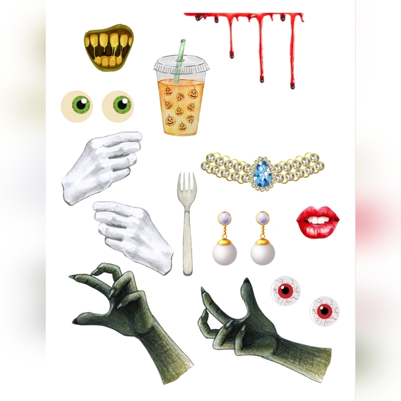 Halloween Witch Collage Kit - Picture 3 of 10